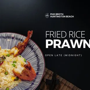 Fried Rice Prawns