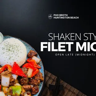 Shaken Style Filet Mignon