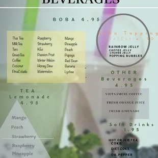 ***Updated/New Menu***