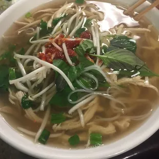 Delicious chicken Pho!