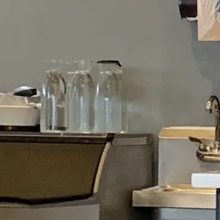 a kitchen with a sink and a counter