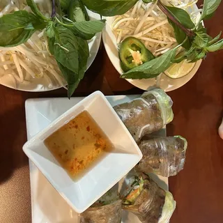 Grilled Pork Summer Rolls