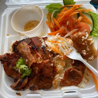 Grilled Pork with Egg Roll