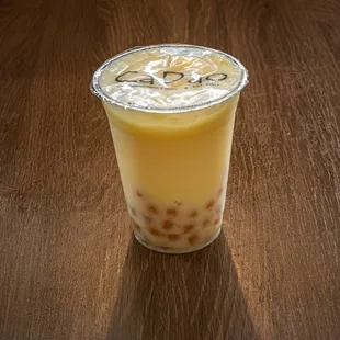 Passion Fruit Smoothie with boba