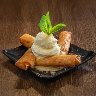 Fried banana Ice Cream