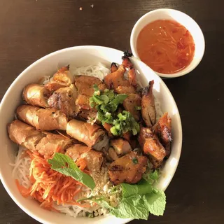 Crispy Fried Egg Rolls Vermicelli Bowl