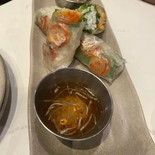 Grilled Shrimp Spring Rolls