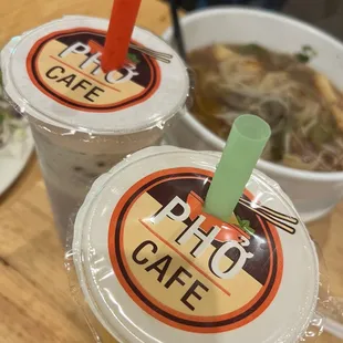 two cups of pho cafe