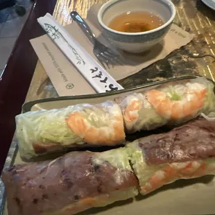 Combination Spring Rolls.