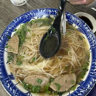 Meatball pho