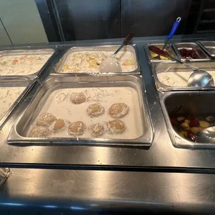 a variety of food items