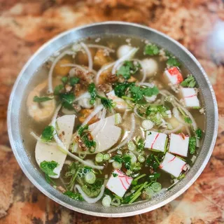 Udon Noodle Soup with Shrimp, Pork