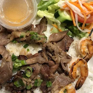 Grilled Shrimp, Grilled Meat Rice PLATE