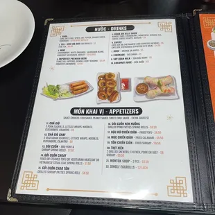 Drinks &amp; appetizers