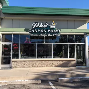 Front of restaurant