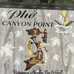 a sign for a restaurant