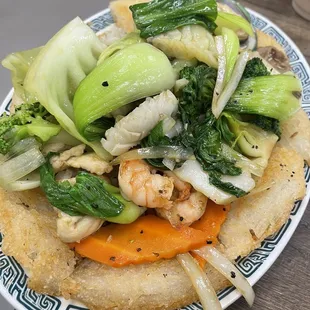 Crispy Pan-fried Triangle Rice Noodle