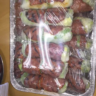 Grilled Beef Spring Rolls