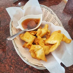 Crab puff appetizer