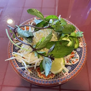 a plate of food on a table