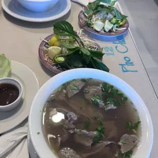 5P. Noodle Soup with Round Steak, Brisket, &amp; Meat Balls