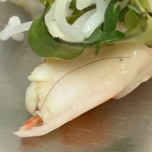 Hair in the summer roll, very disturbing.