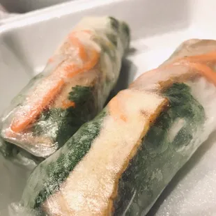 Tofu spring rolks