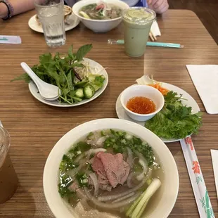 C4. 1 Pho (Small) , 2 Spring Rolls/2 Eggrolls and 1 Drink Combo