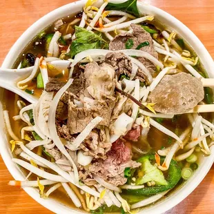 Pho 1 combo with fresh rice noodles
