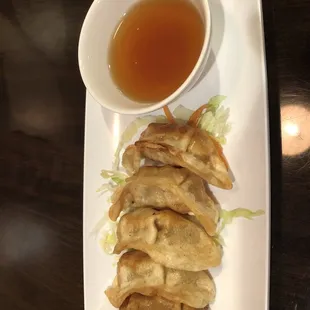 Pork dumplings appetizer