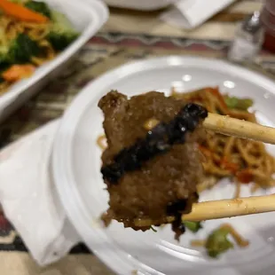 Not exactly sure what kind of meat this is but it doesn&apos;t look beef to me.