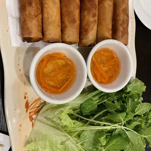 Fried pork egg rolls