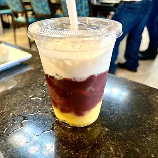 B20 Tri-Color Bean Pudding on Ice