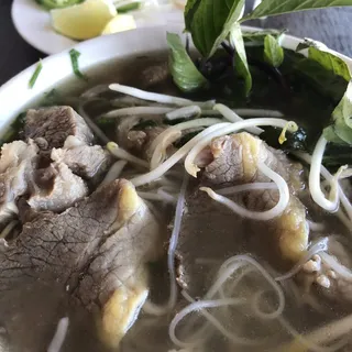 6. Rare Steak and Brisket Noodle Soup