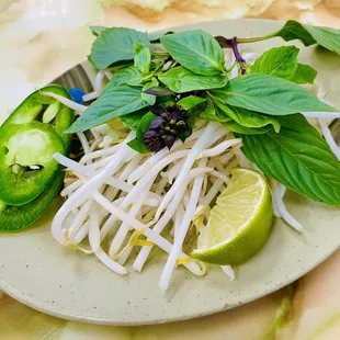 Pho garnishes
