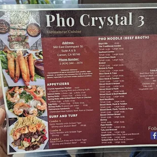 sushi and sashimi, menu