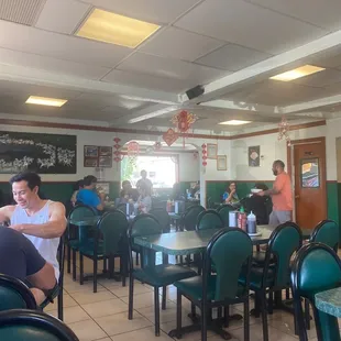 people sitting at tables