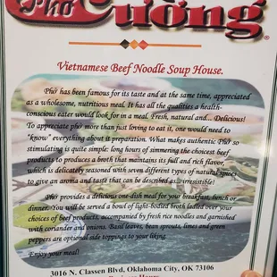 Vietnamese noodle house