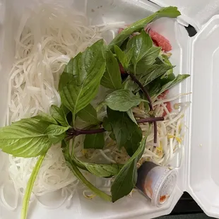 P3 take out  Separate noodles and meat you put in the broth once home