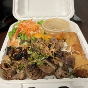 Four 4 Flavors Vermicelli Noodle Salad