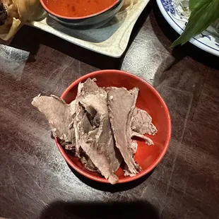 Extra order of Saraa side of beef fatty brisket :(