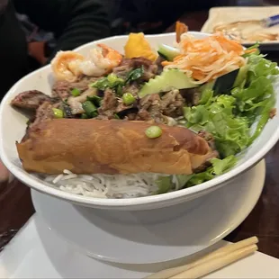 Combo noodle bowl