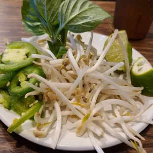 Pho garnishes