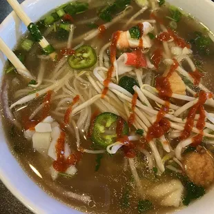 Seafood pho