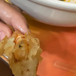 Shrimp w/ feces still intact.