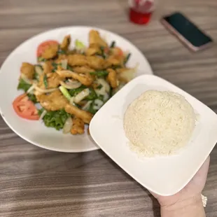 Fried salty squid at Pho Da Lat