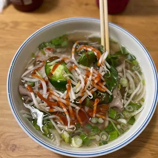 Beef pho (takeout)