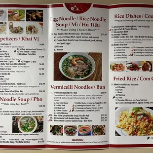 menu inside