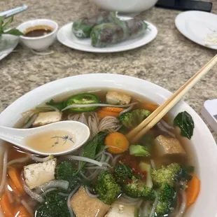 B4. Pho Tofu Rau Cai