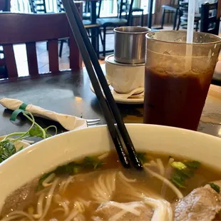 Real Viet iced coffee! Made at the table.